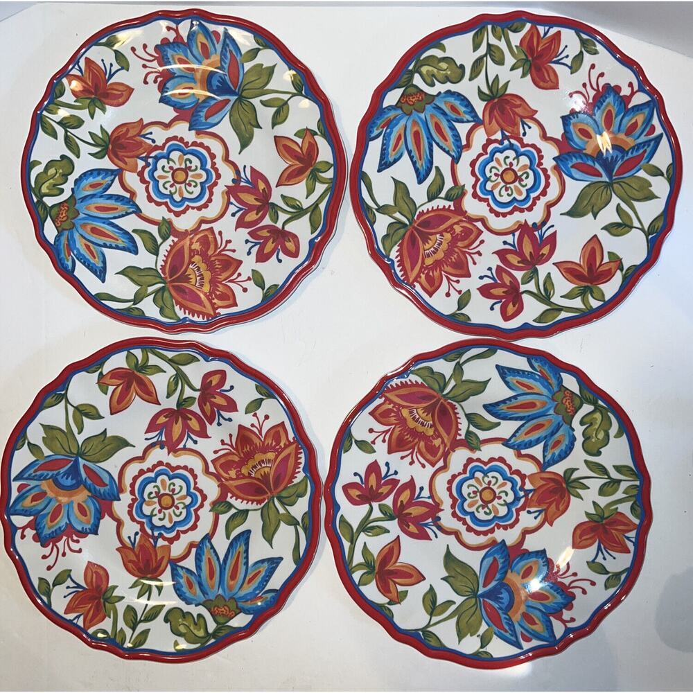 RUSTICO 100% MELAMINE 9” PLATES Set Of 4